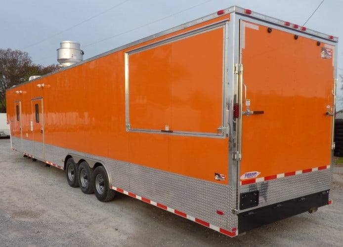 8.5′ x 48′ Orange Concession Food Catering Event Trailer — photo 12