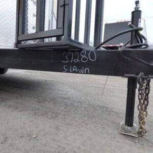 8.5 x 16 yellow BBQ trailer with 5-foot rear porch - view 14