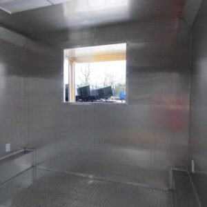 8.5 x 16 yellow BBQ trailer with 5-foot rear porch - view 5