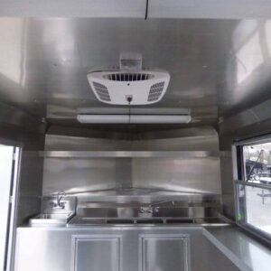 8.5 x 16 yellow BBQ trailer with 5-foot rear porch - view 15