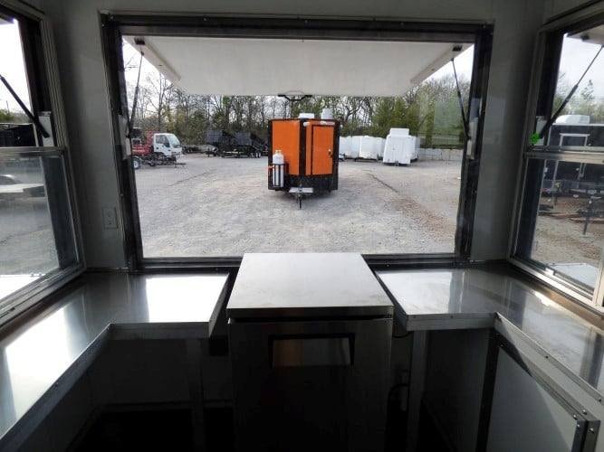 8.5′ x 16′ Concession Food Trailer White Event Catering — photo 6
