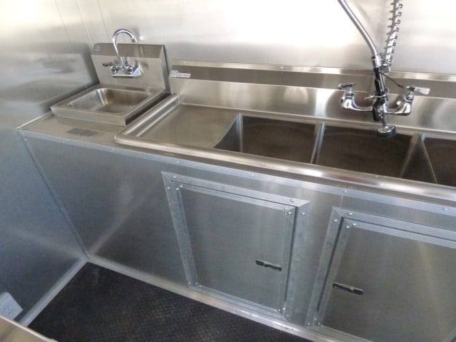 8.5′ x 28′ Concession Trailer Red Goose-neck Food Event Catering — photo 10