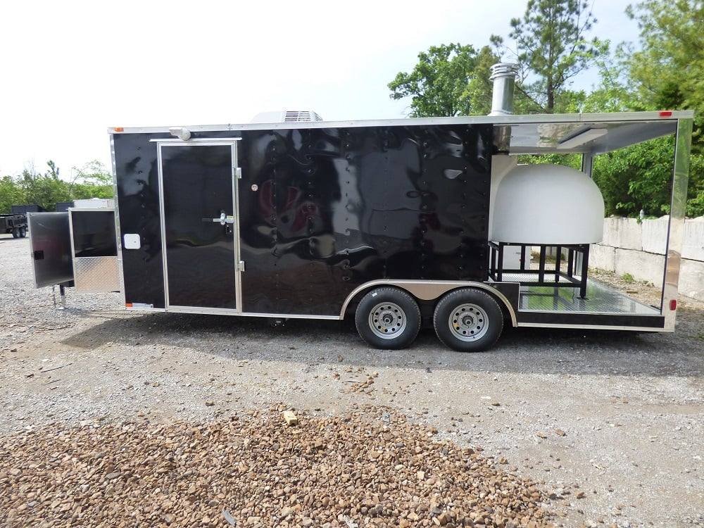 8.5′ x 20′ Concession Food Trailer Black Pizza Event Catering — photo 6