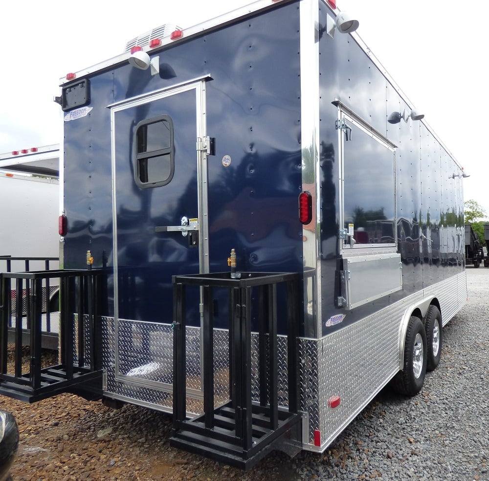 8.5′ x 20′ Concession Food Trailer Indigo Blue Event Catering — photo 2