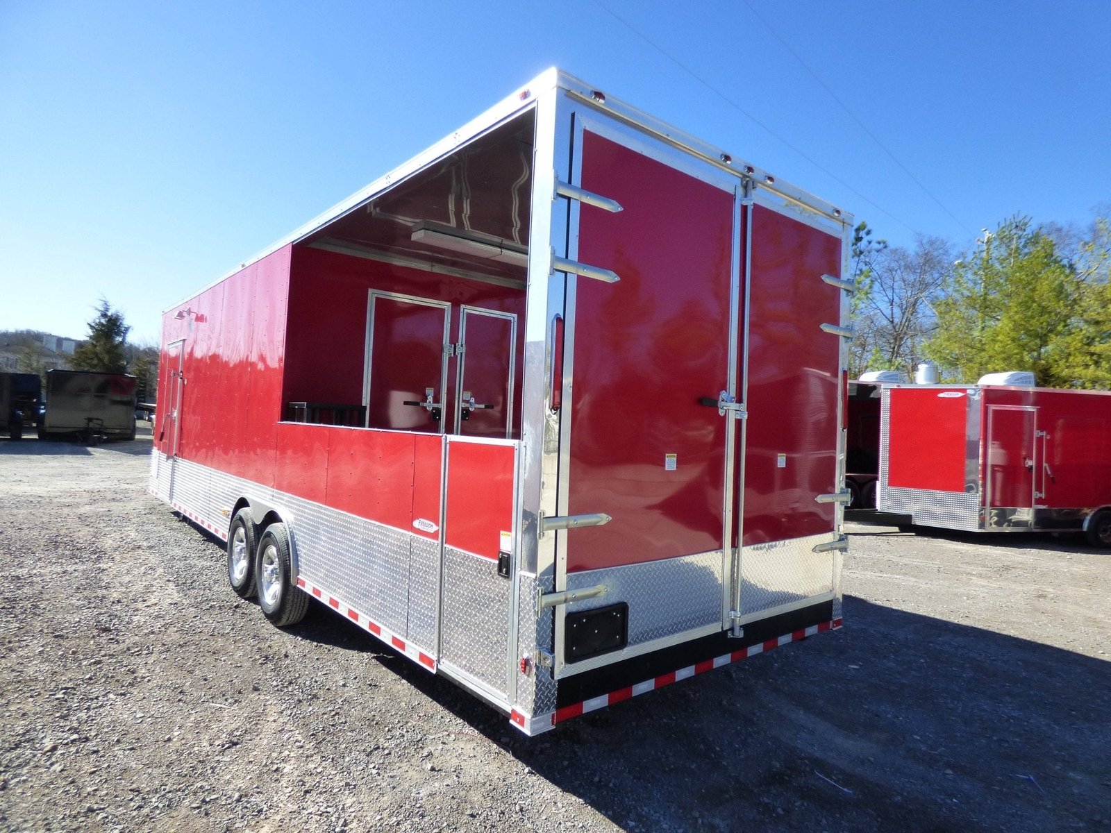8.5′ X 30′ Concession Victory Red BBQ Food Event Catering Trailer — photo 14