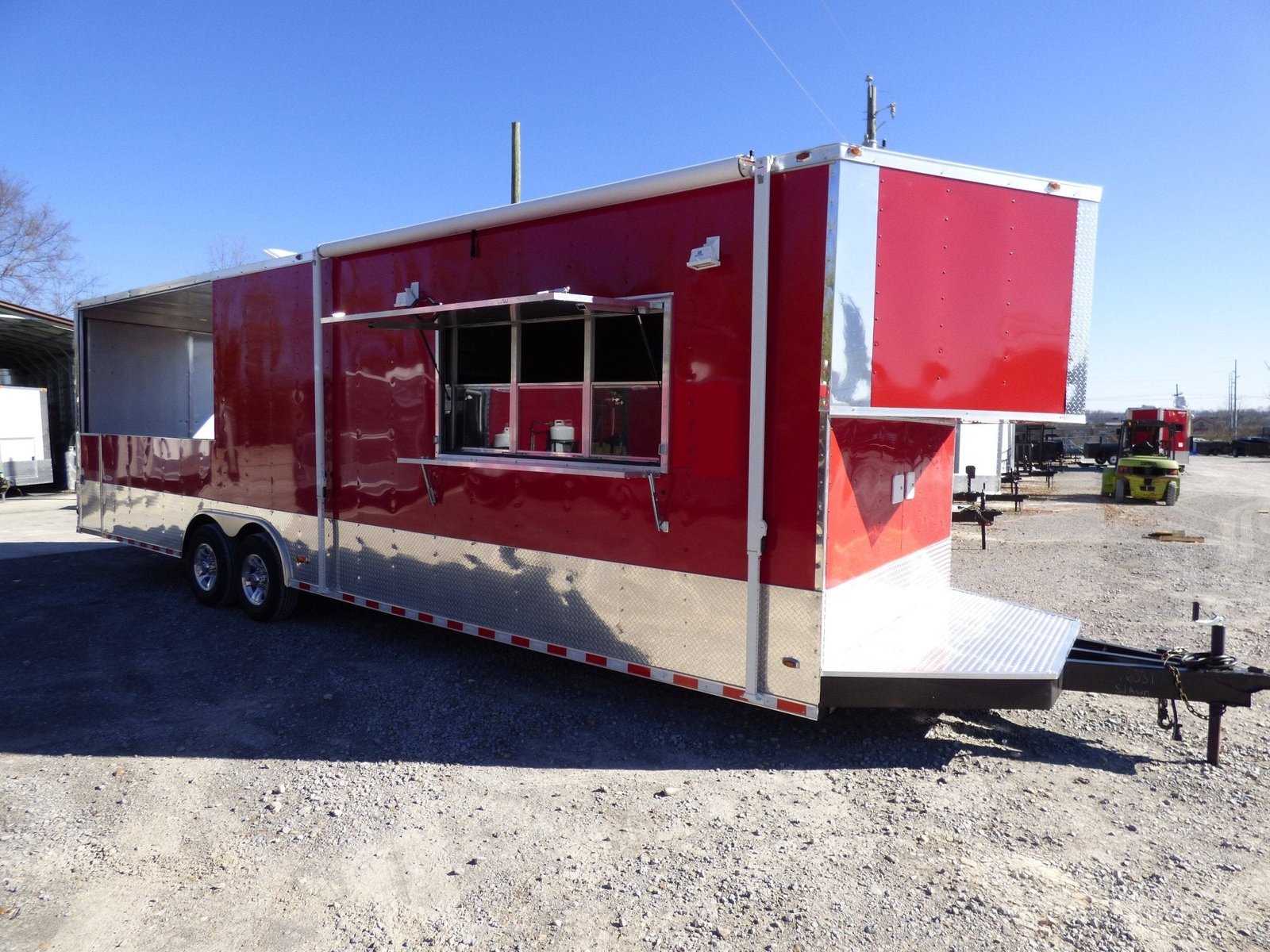 8.5′ X 30′ Concession Victory Red BBQ Food Event Catering Trailer — photo 5
