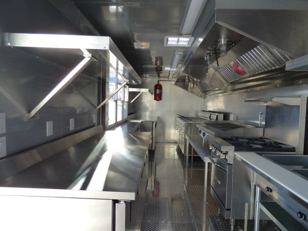 8.5′ x 24′ Concession Food Trailer Black Event Catering — photo 9