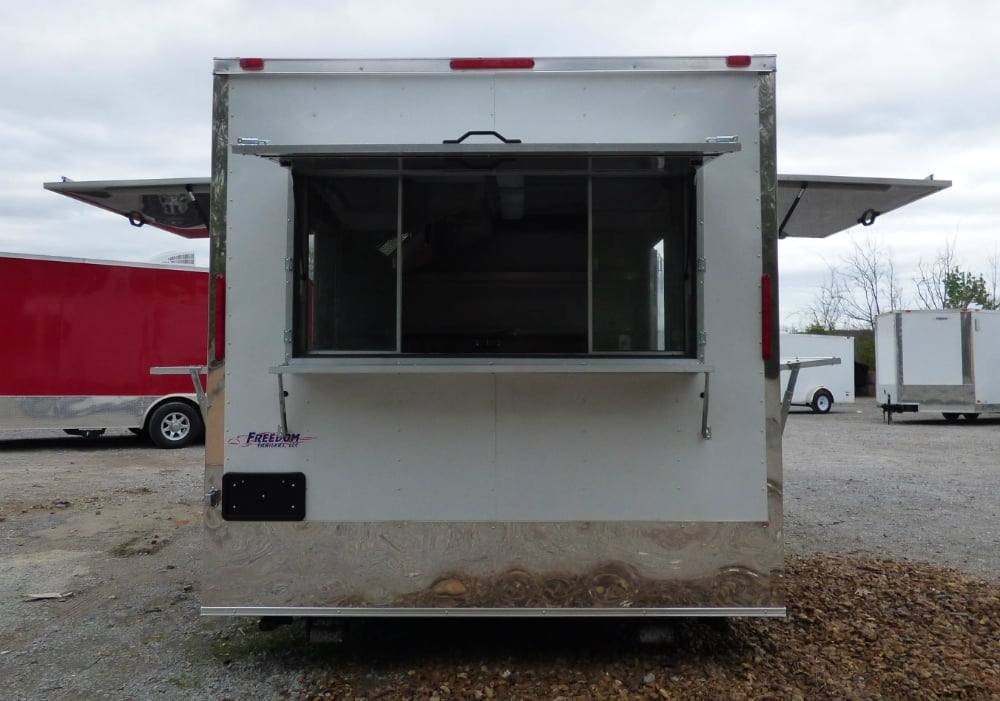 8.5′ x 16′ Concession Food Trailer White Event Catering — photo 2
