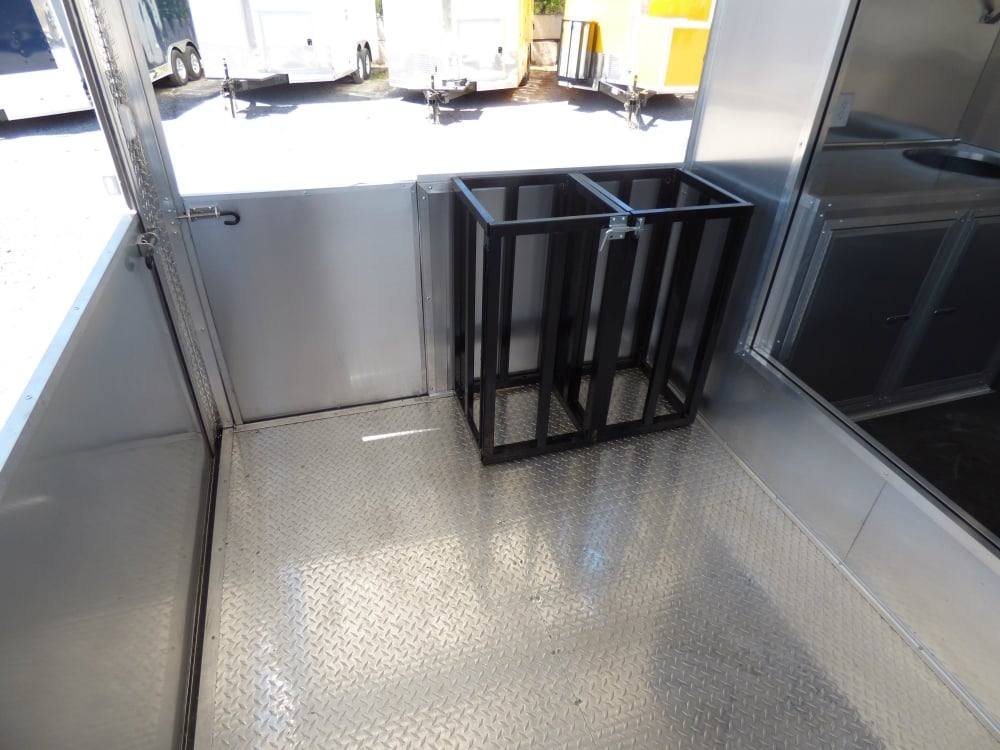 8.5′ x 27′ Concession Trailer Silver Frost BBQ Food Event Catering — photo 5