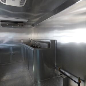 8.5 x 16 indigo concession trailer with bold blue exterior - view 14