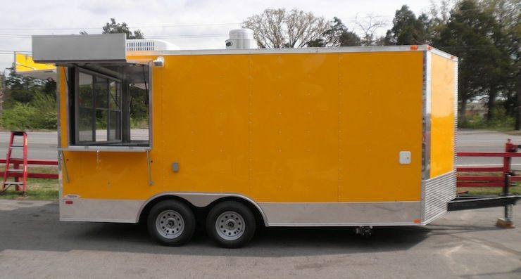 Concession Trailer 8.5’x17′ Yellow – Catering Food Event Vending — photo 4