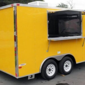 8.5 x 14 Yellow Trailer with 42-inch vent hood and 6-foot window - view 4