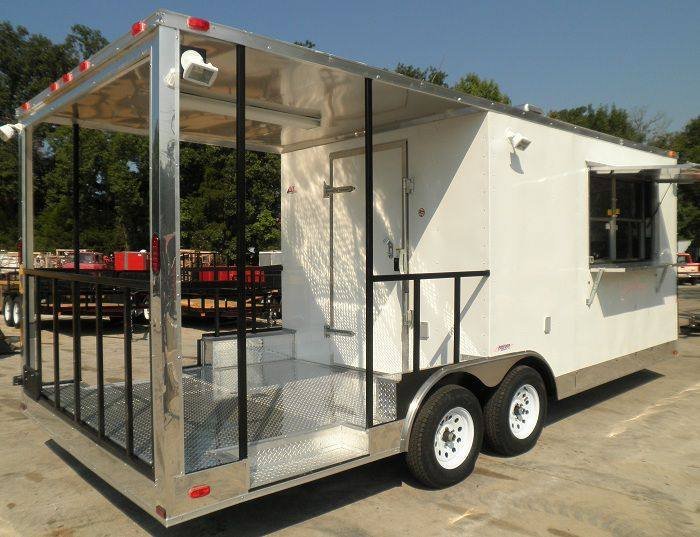 Concession Trailer 8.5’x20′ White – BBQ Smoker Food Concession — photo 6