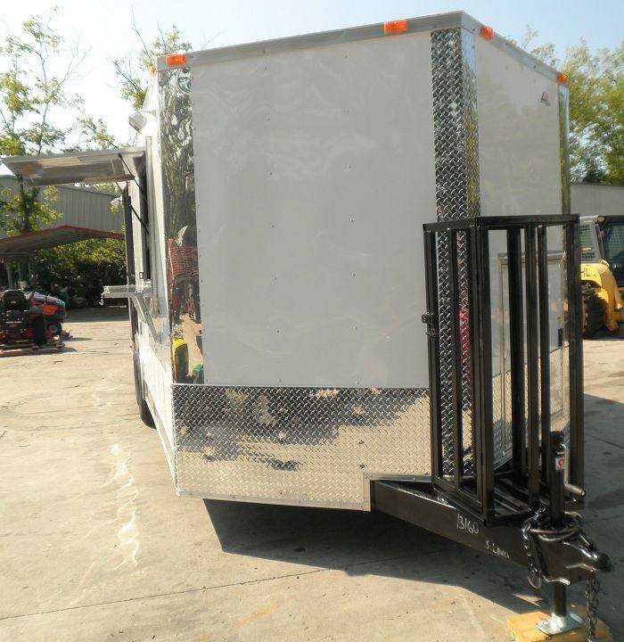Concession Trailer 8.5’x20′ White – BBQ Smoker Food Concession — photo 5