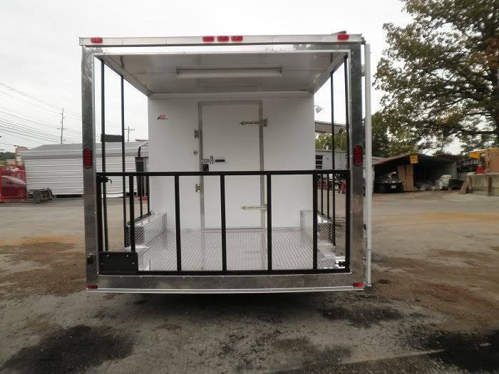 Concession Trailer 8.5’x18′ Catering BBQ Smoker Event (White) — photo 9