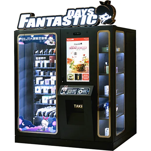 rSHRDdQmRP.webp Fashion cosmetic vending machine with elevator and lockers
