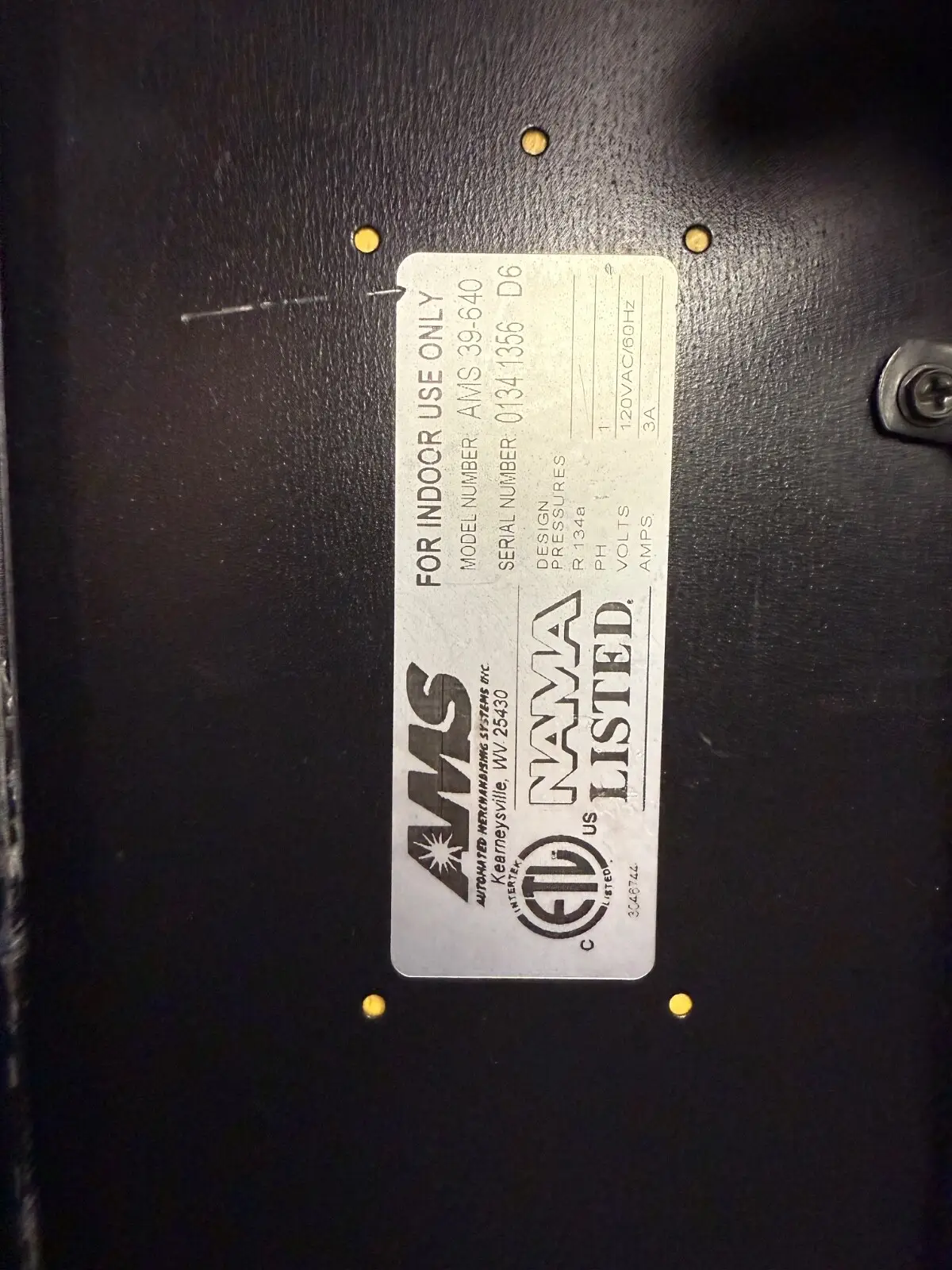 s-l1600-9.webp Refurbished AMS 39-640 Sensit snack vending machine, 39-inch merchandiser - view 4