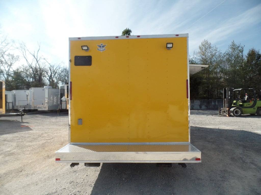 8.5′ x 24′ Penske Yellow Concession Food Trailer — photo 3