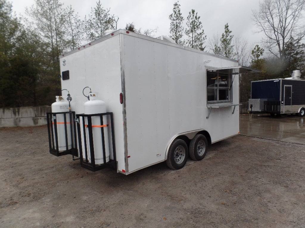 8.5′ x 16′ White Concession Food Trailer With Appliances — photo 10