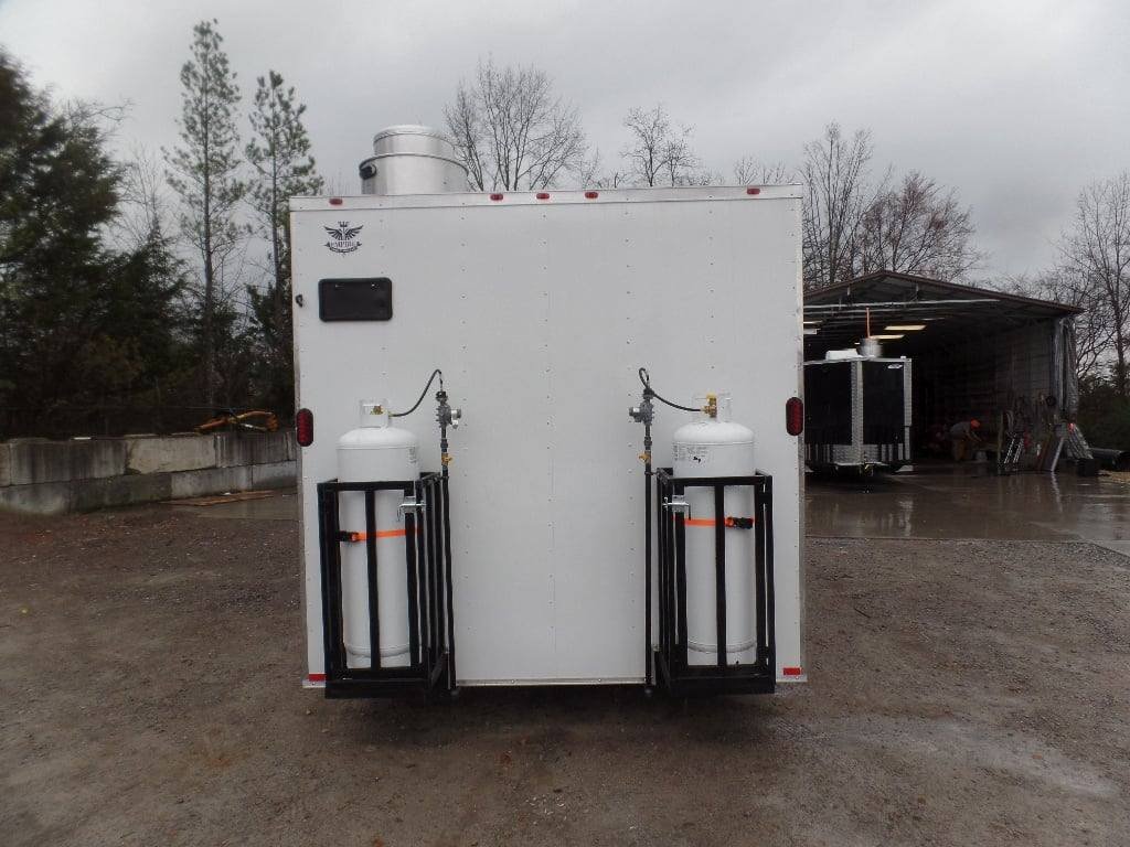 8.5′ x 16′ White Concession Food Trailer With Appliances — photo 7
