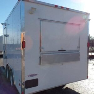 8.5 x 14 white food trailer with tandem axles - view 9