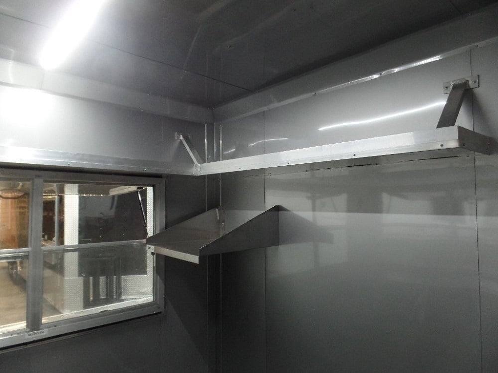 8.5′ x 18′ Indigo Blue Flat Nose Concession Food Trailer — photo 12