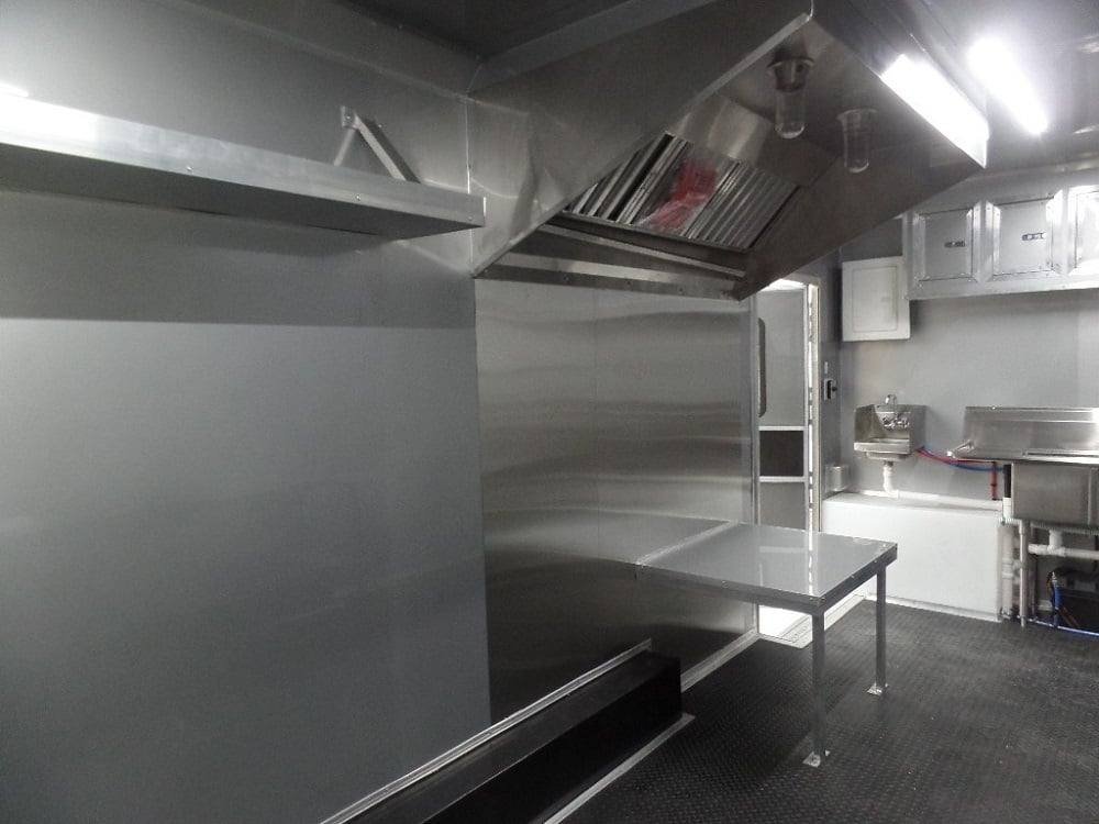 8.5′ x 18′ Indigo Blue Flat Nose Concession Food Trailer — photo 10