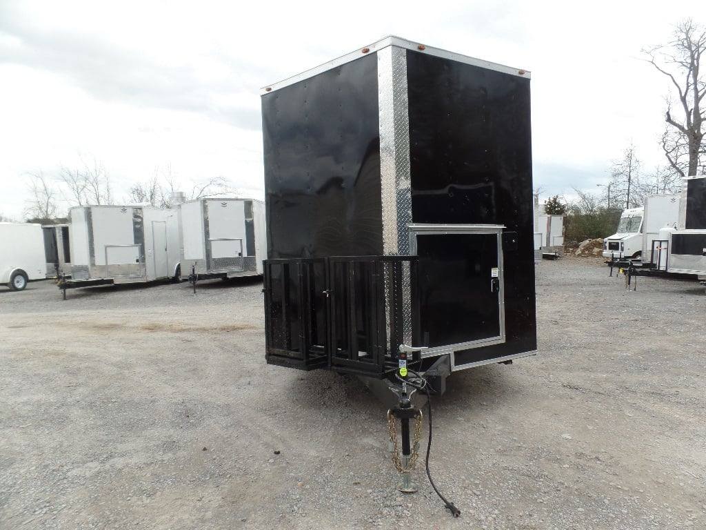 8.5′ x 20′ Black Food Event Concession Food Trailer — photo 7