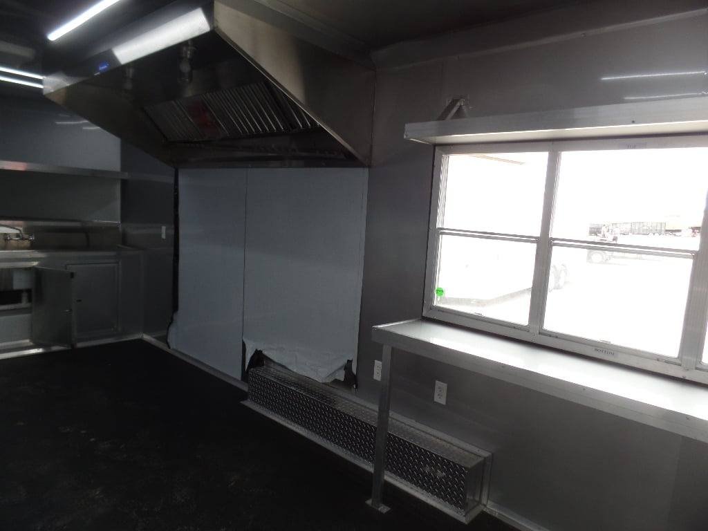 8.5′ x 20′ Black Food Event Concession Food Trailer — photo 11