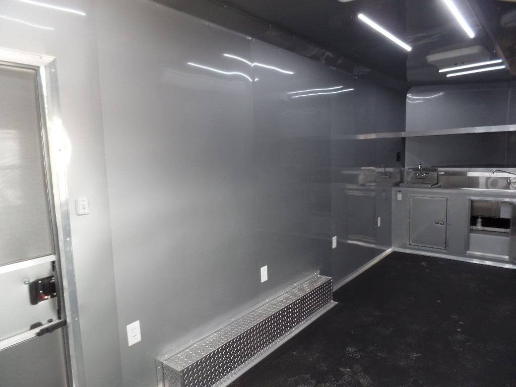 8.5′ x 20′ Black Food Event Concession Food Trailer — photo 2