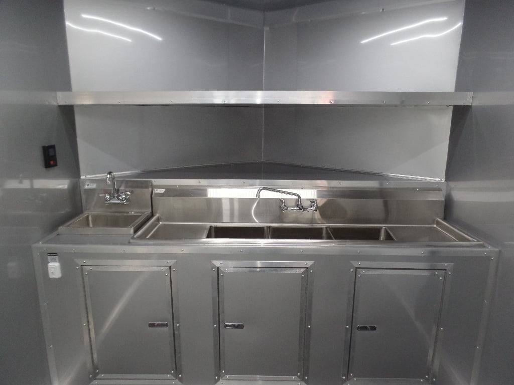 8.5′ x 20′ Black Food Event Concession Food Trailer — photo 13