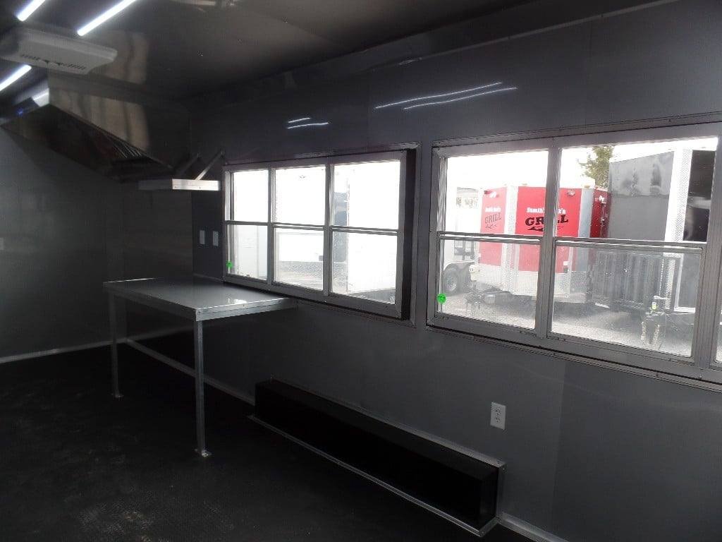 8.5′ x 20′ Black Concession Food Catering Event Trailer — photo 4