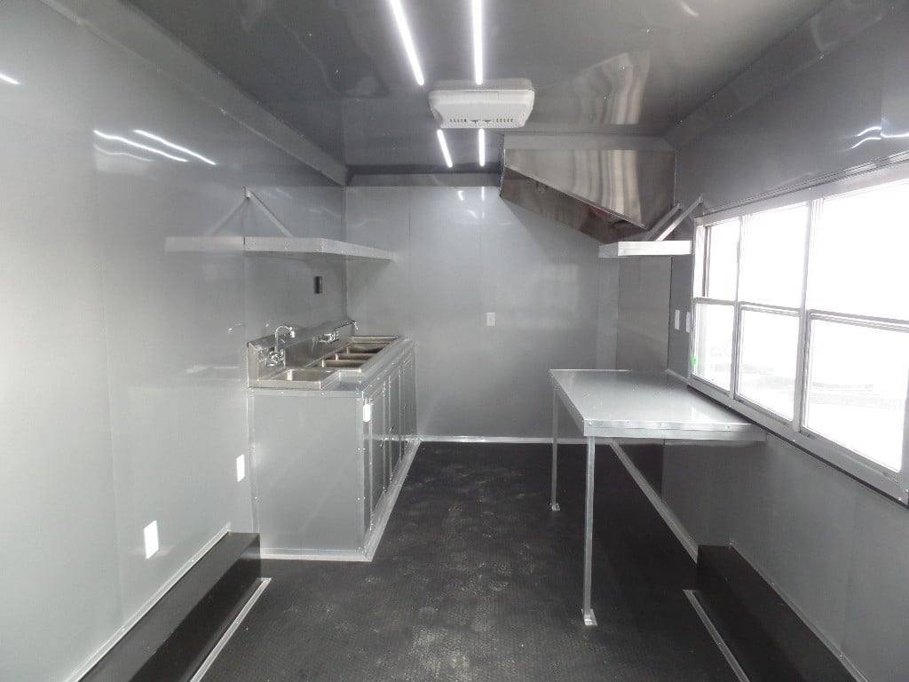 8.5′ x 20′ Black Concession Food Catering Event Trailer — photo 8
