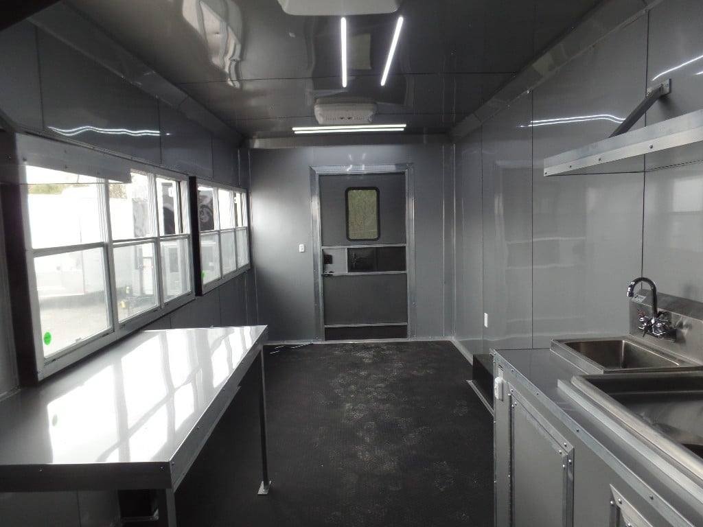 8.5′ x 20′ Black Concession Food Catering Event Trailer — photo 11