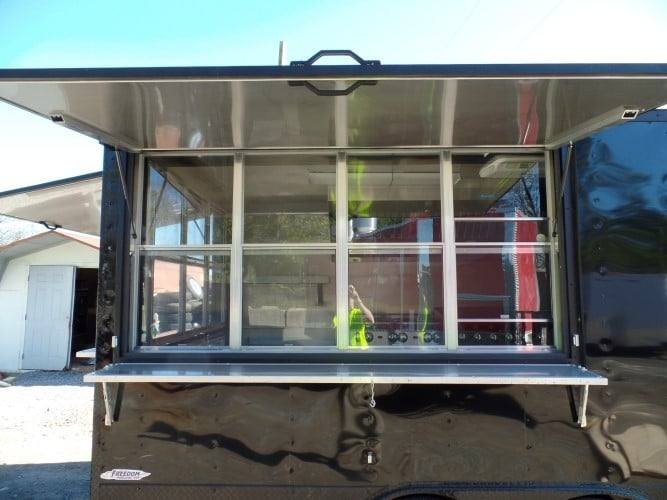 8.5′ x 18′ Concession Food Trailer Black Event Catering — photo 15