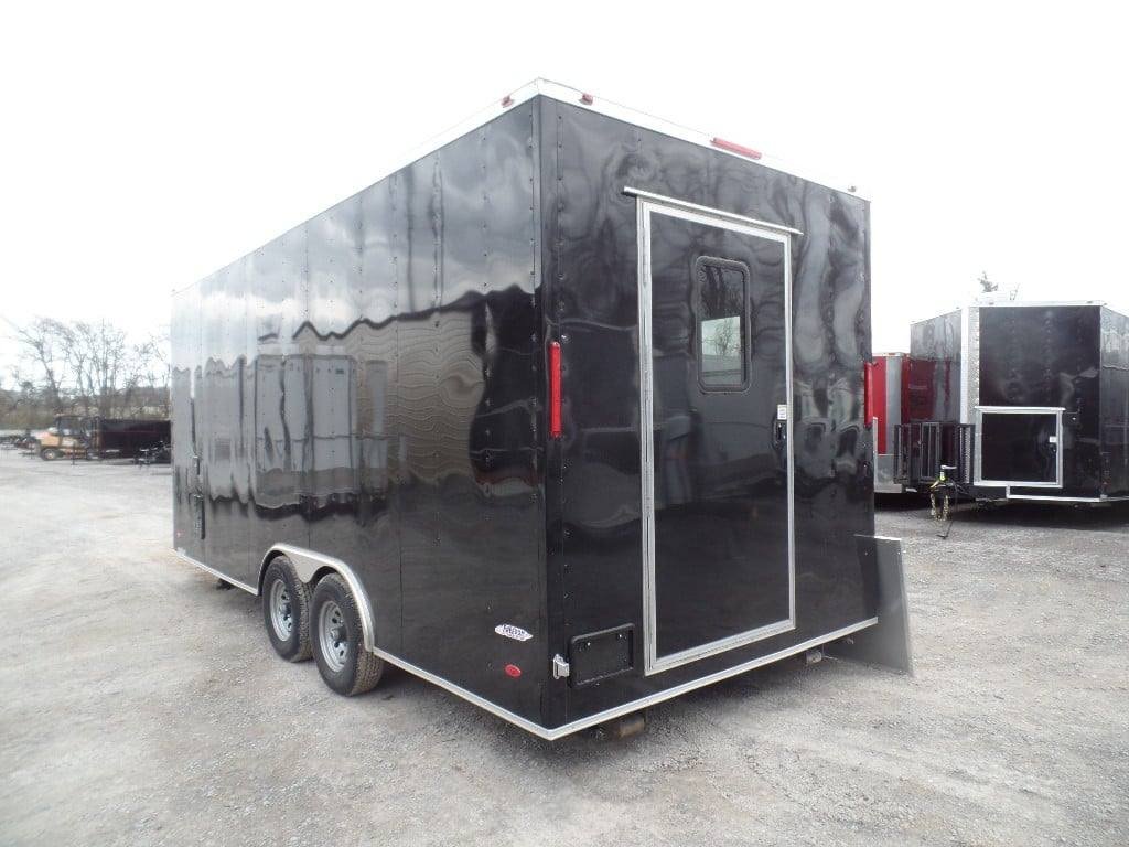8.5′ x 20′ Black Concession Food Catering Event Trailer — photo 6