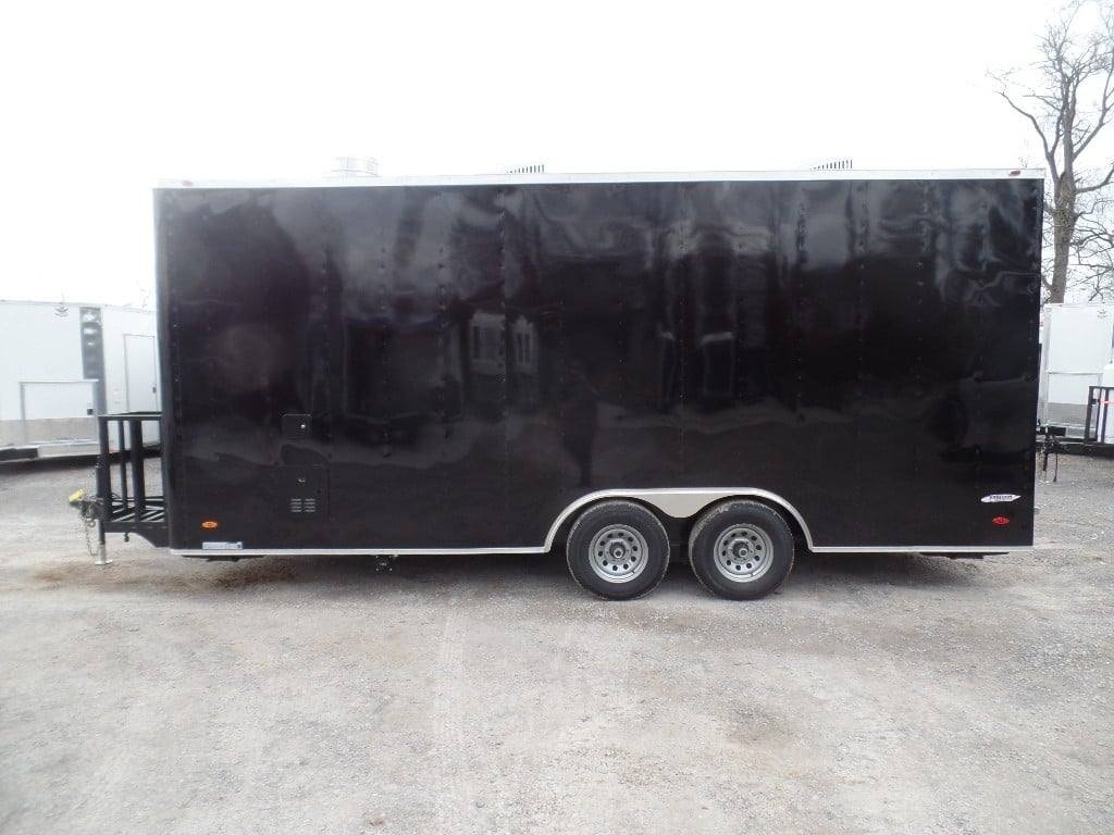 8.5′ x 20′ Black Concession Food Catering Event Trailer — photo 12