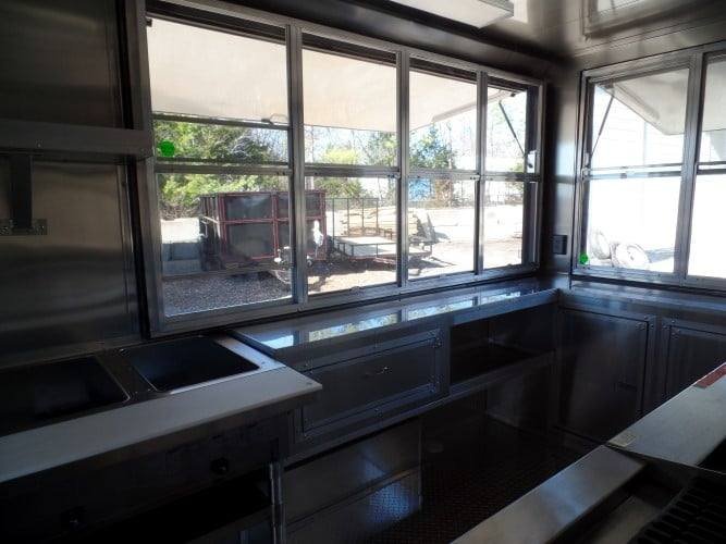 8.5′ x 18′ Concession Food Trailer Black Event Catering — photo 6