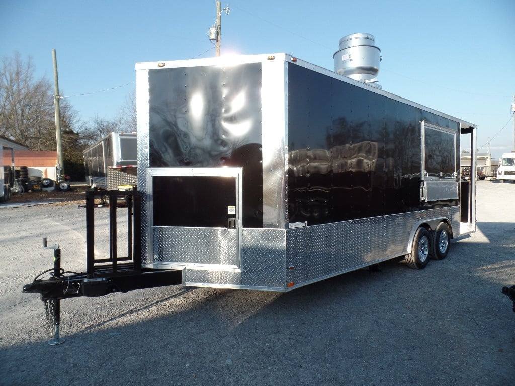 8.5′ x 20′ Concession Food Trailer Porch Style BBQ — photo 6