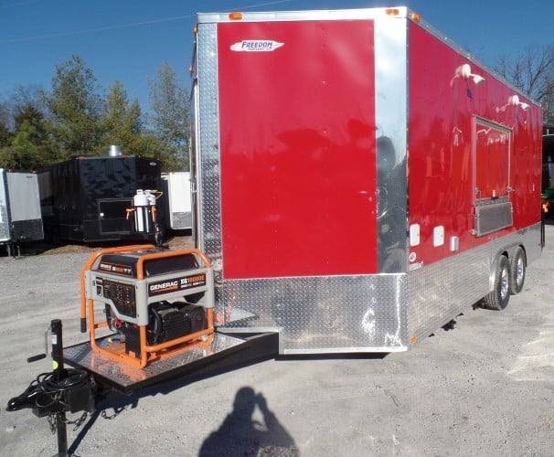 8.5′ x 18′ Concession Food Red Event Catering Trailer — photo 8