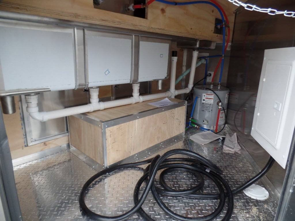 8.5′ x 16′ Food Concession Trailer Indigo Blue — photo 4