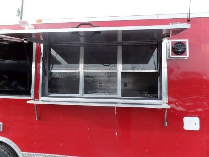 8.5′ x 28′ Concession Trailer Red Goose-neck Food Event Catering — photo 11