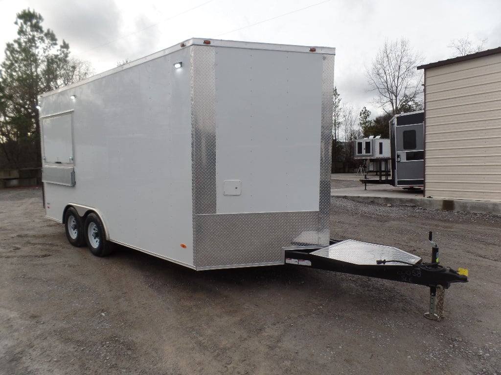 8.5′ x 16′ White Concession Food Event Trailer — photo 11