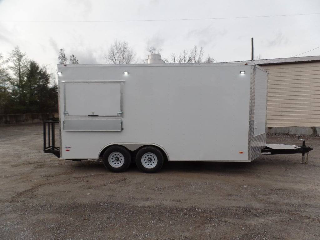 8.5′ x 16′ White Concession Food Event Trailer — photo 14