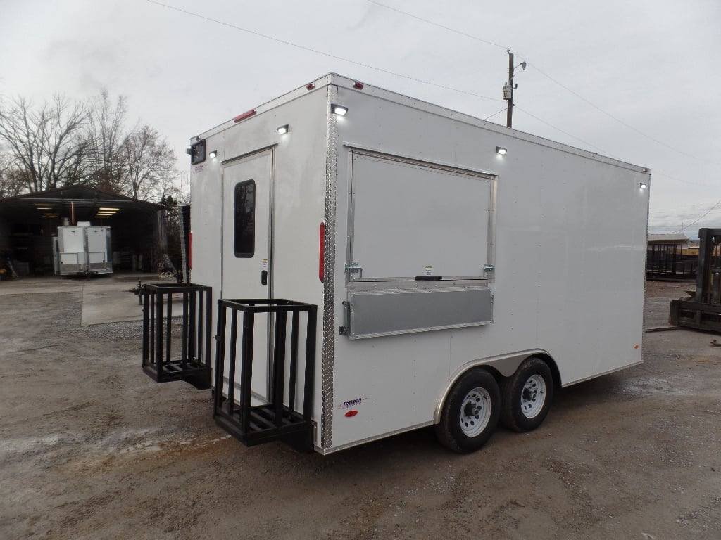 8.5′ x 16′ White Concession Food Event Trailer — photo 6