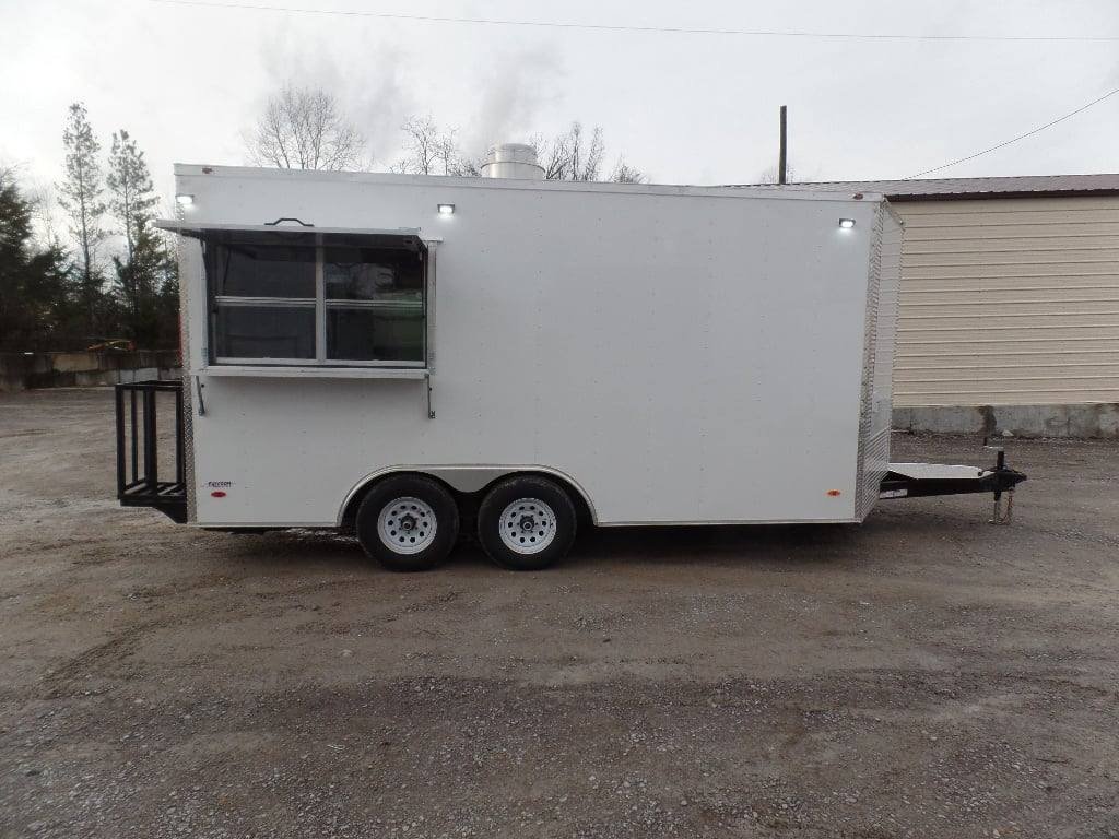 8.5′ x 16′ White Concession Food Event Trailer — photo 12