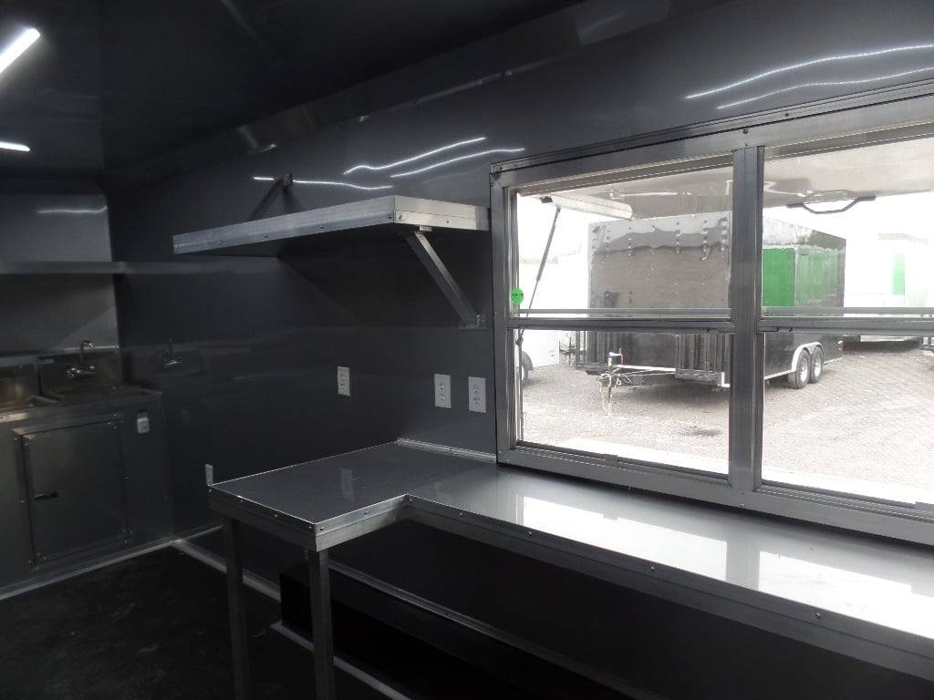 8.5′ x 16′ White Concession Food Event Trailer — photo 2