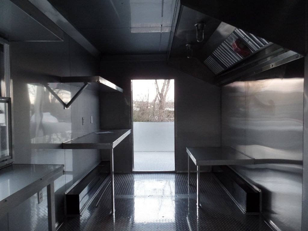 8.5′ x 24′ Concession Food Trailer Black BBQ Catering — photo 10