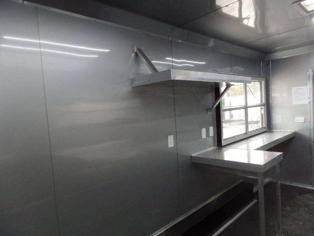 8.5′ x 16′ White Concession Food Event Trailer — photo 4