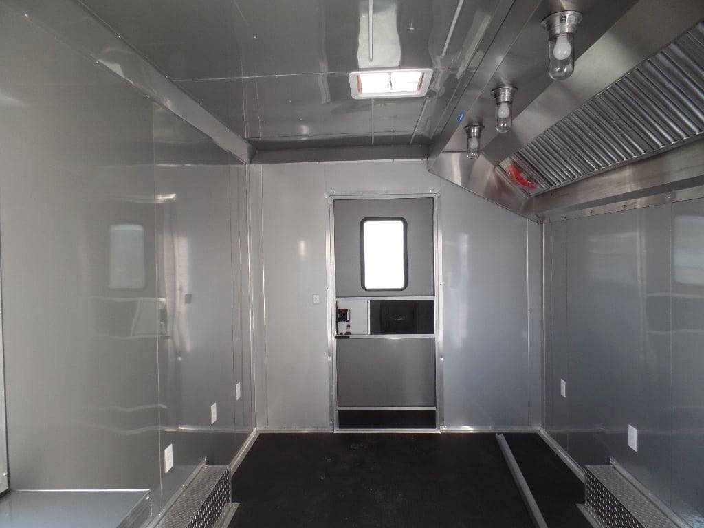 8.5′ x 18′ White Custom Concession Food Trailer — photo 2